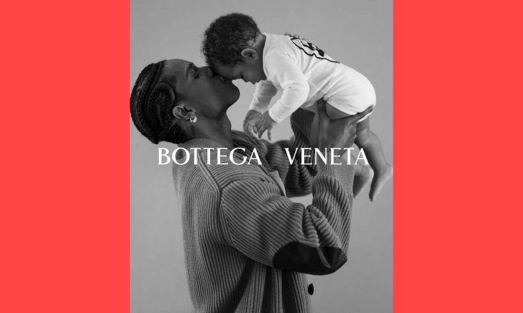 A$AP Rocky Poses With Sons RZA & Riot Rose na série de fotografia 'Portaits of Fatherhood' de Bottega Veneta por Carrie Mae Weems!