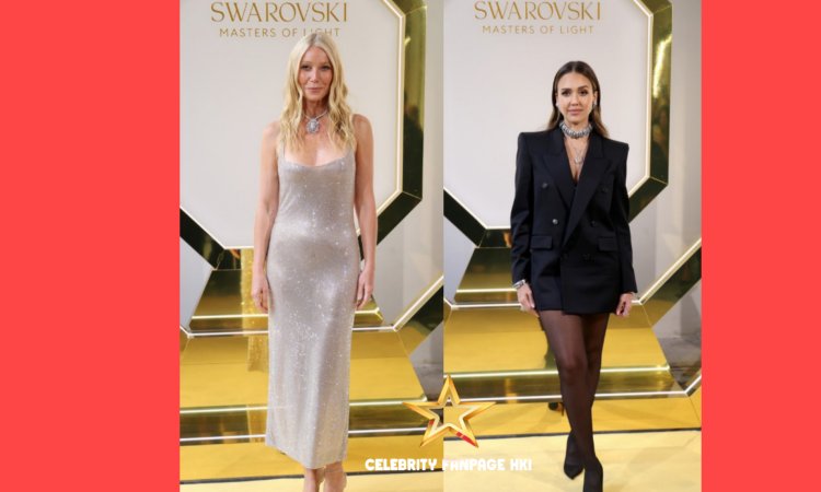 Gwyneth Paltrow, Jessica Alba, e mais chegam em estilo para o evento Swarovski Masters of Light em Milão