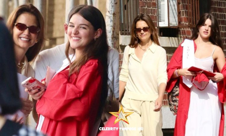 Suri Cruise comemora formatura do ensino médio com a mãe Katie Holmes e cita o sobrenome do pai Tom na cerimônia