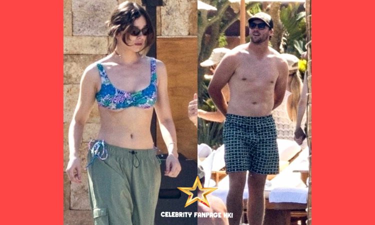 Hailee Steinfeld encharca o sol com o namorado sem camisa Josh Allen durante as férias no México