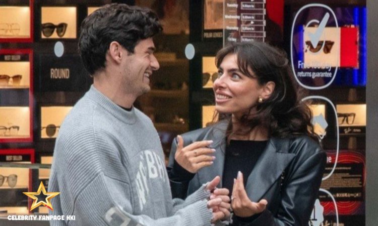 Paul Forman, de Paris, tem um chat adorável com Francesca Allen, da Love Island, durante o dia a sair