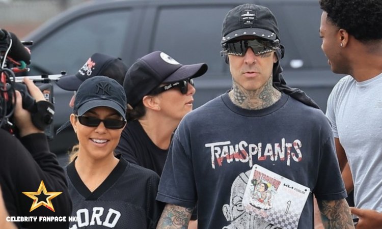 Kourtney Kardashian apoia Travis Barker em seu evento Run Travis Run 5K