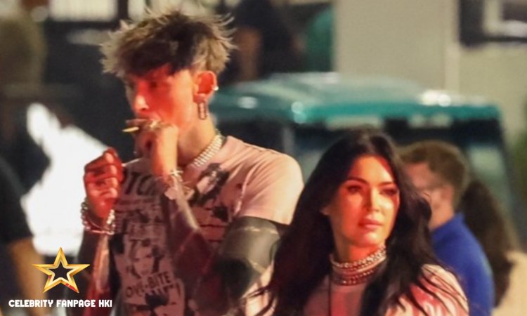 Megan Fox & Machine Gun Kelly apoia seu melhorie Travis Barker no Blink-182 L.A. Concerto em inglês