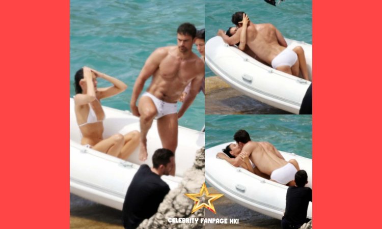 Speedo-vestida Theo James fica quente e pesado com a namorada de Leonardo DiCaprio, Vittoria Ceretti, para Dolce & Gabbana ad