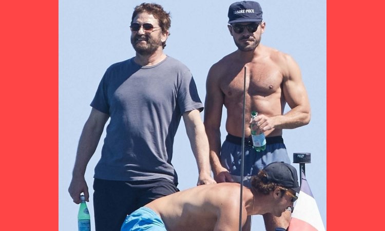 Zac Efron e Gerard Butler em San Tropez