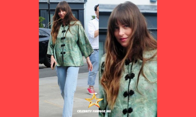 Dakota Johnson visita salão durante dia em Londres