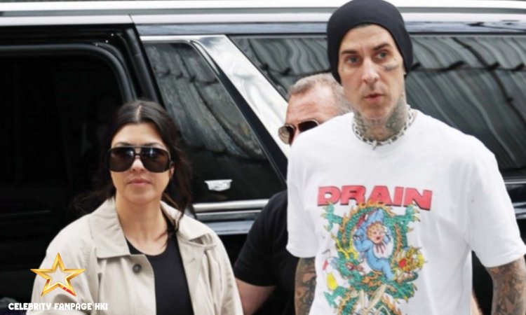 Kourtney Kardashian & Travis Barker seguram as mãos na data do almoço em Nova York