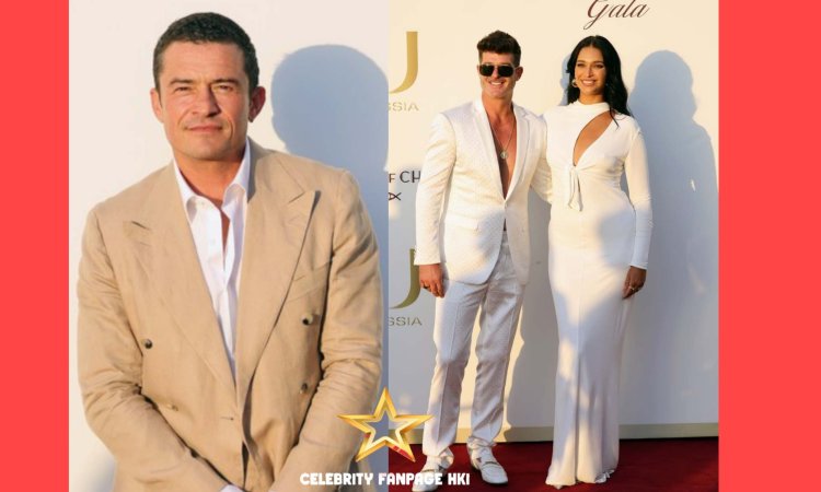 Orlando Bloom, Robin Thicke e mais Saída para Knights Of Charity Gala Fotocall em Cannes