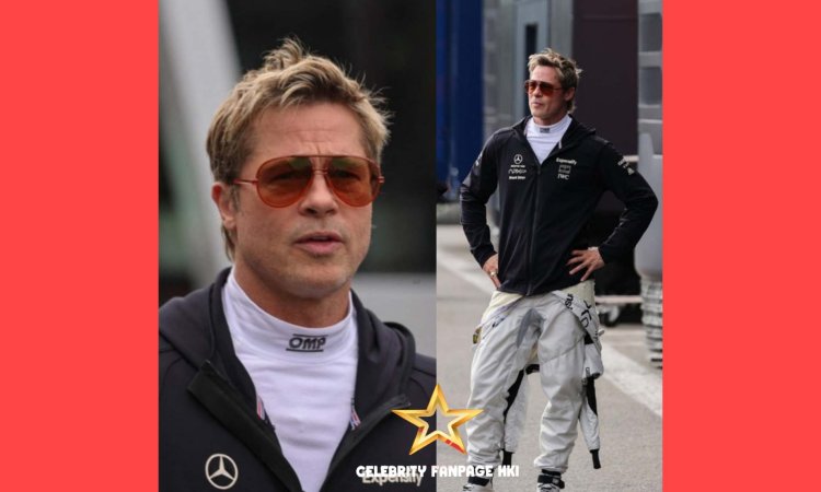 Brad Pitt Veste Uniforme de Corridas enquanto filma filme 'F1' no Grande Prêmio da Bélgica 2024