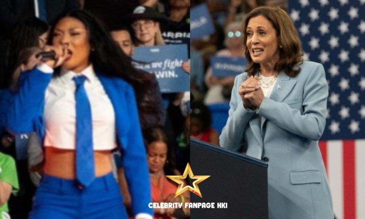 Megan Thee Stallion faz campanha em Kamala Harris em Atlanta