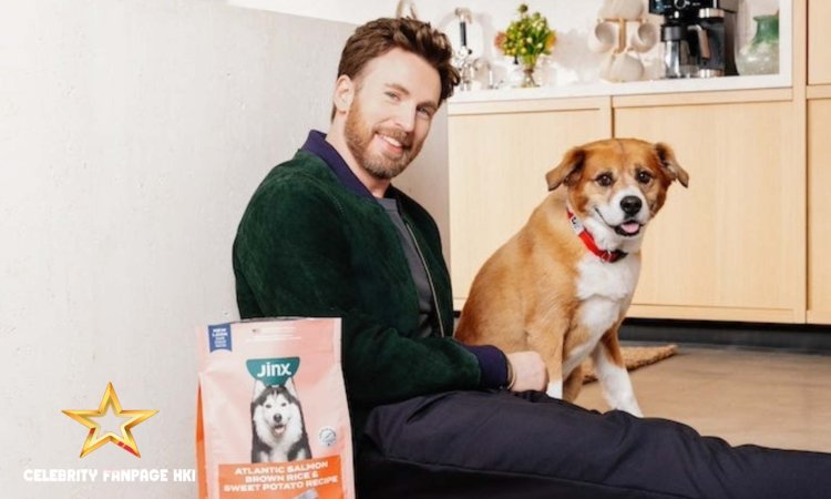 Chris Evans compartilha como seu cão participa de sua rotina de exercícios e quando sua dieta consiste em “junhã”