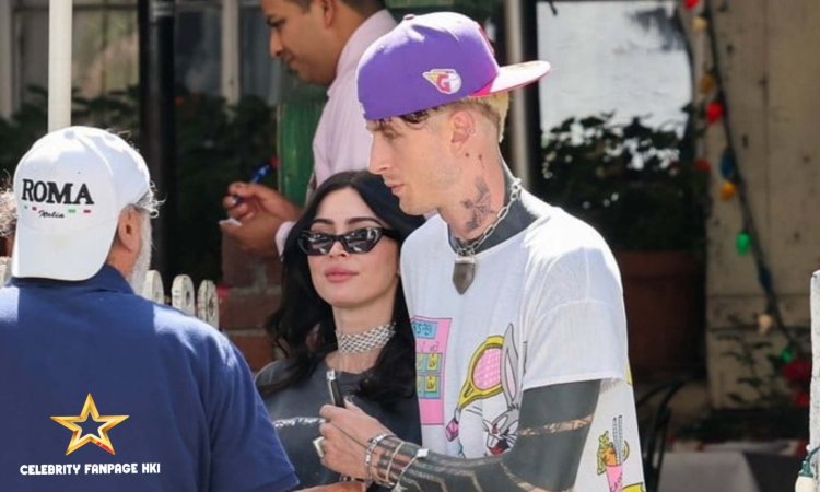 Megan Fox & Machine Gun Kelly se encontram com amigos para o almoço em Los Angeles