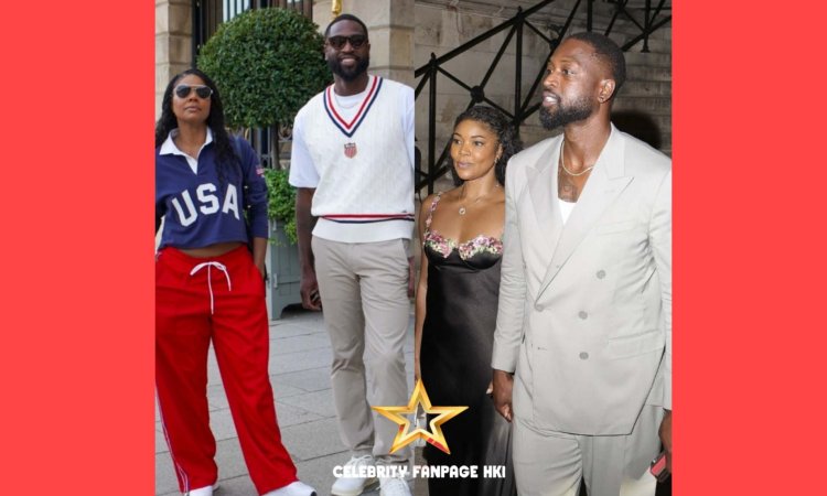 Gabrielle Union e Dwyane Wade mostram medalha de ouro - Sinse de estilo nos Jogos Olímpicos de Paris