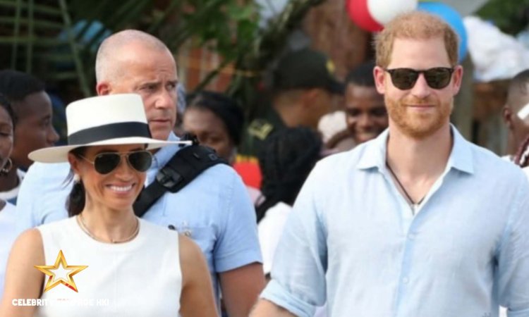 Príncipe Harry e Meghan Markle chegam a Bolívar para viagem de 3 dias na Colômbia