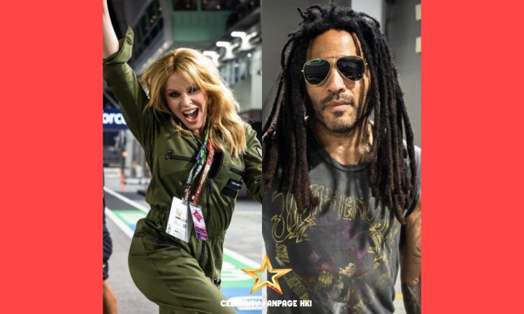 Kylie Minogue e Lenny Kravitz se apresentam no Grande Prêmio de F1 de Cingapura 2024