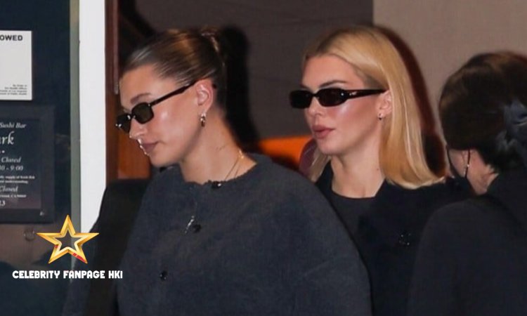 Kendall Jenner se reúne com a nova mãe Hailey Bieber para jantar em West Hollywood