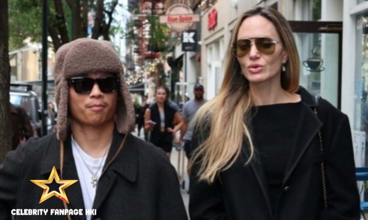 Angelina Jolie sai para almoçar com filho Pax em Nova York