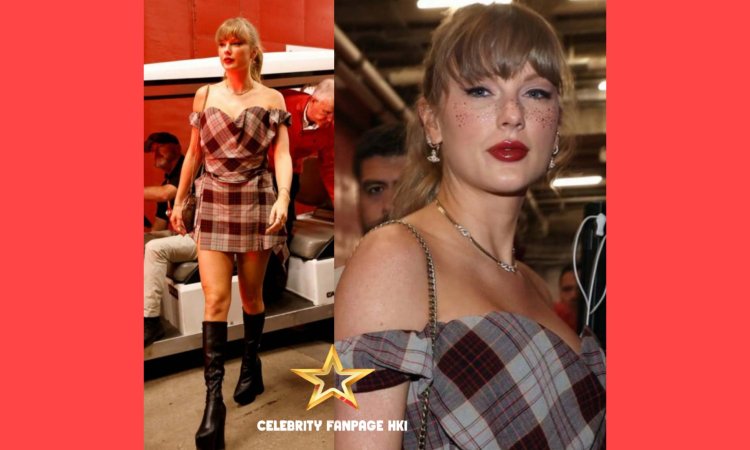 Taylor Swift Wears Glitter Face Makeup no jogo de 7 de outubro - Compre seu filhote Exato aqui!