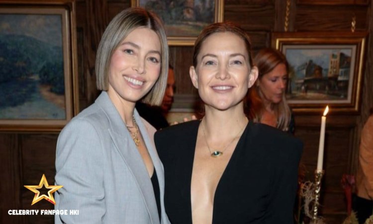 Kate Hudson e Jessica Biel se juntam no lançamento da Ophelia Eve em Nova York