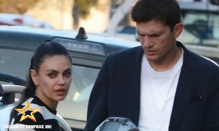 Mila Kunis e Ashton Kutcher saem para jantar em West Hollywood