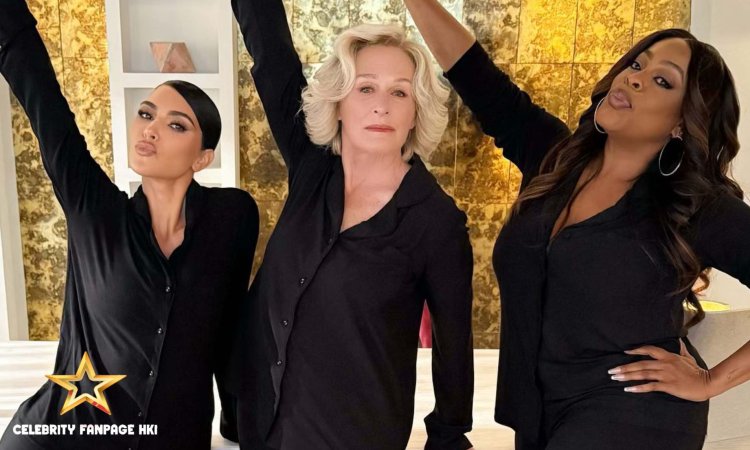 Kim Kardashian tem 'festa do pijama' com colegas de elenco de 'All's Fair', Glenn Close e Niecy Nash!