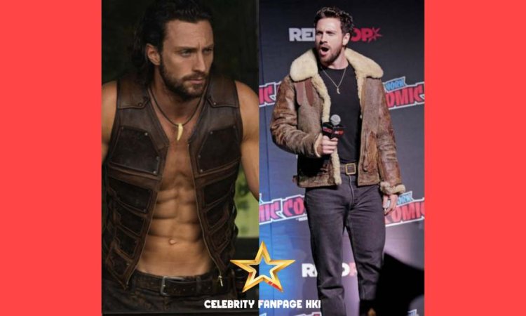 Abstos rasgados de Aaron Taylor-Johnson em exibição em novas fotos de 'Kraven the Hunter', aparece na NY Comic Con