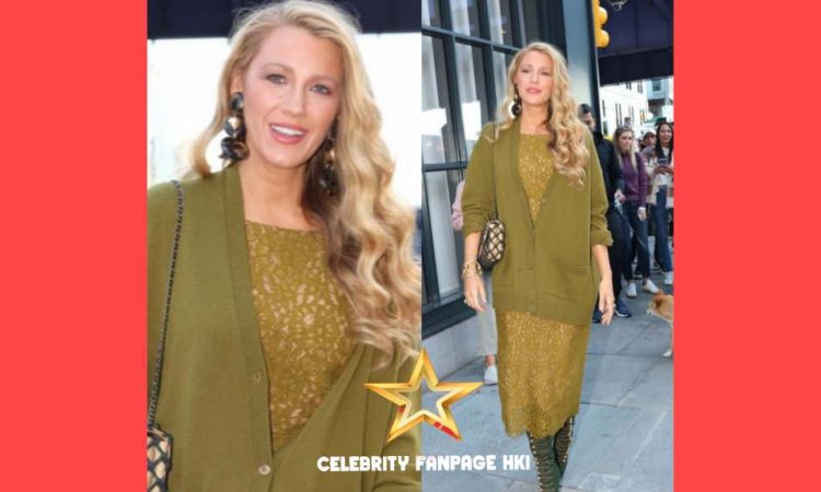 Blake Lively sai para o evento de Happy Hour da Betty BOOze Harvest em Nova York