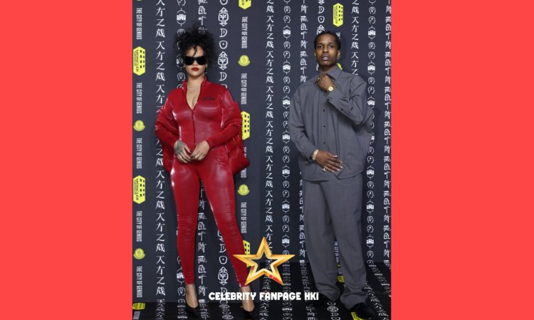 Rihanna arrasa com macacão vermelho para o evento The City of Genius da Moncler em Xangai