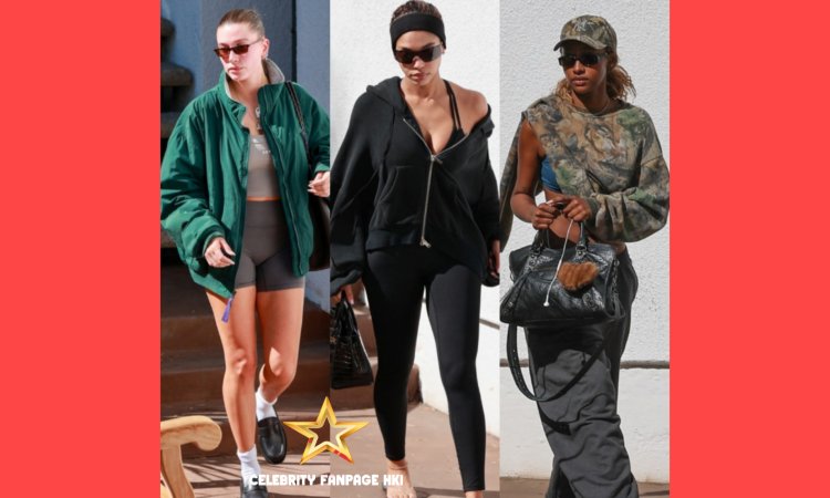 Hailey Bieber chega à aula de Pilates Manhã com Lori Harvey e Justine Syke