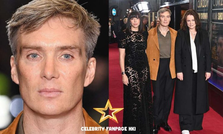 Cillian Murphy estreia seu novo penteado atraente enquanto posa com suas co-estrelas Small Things Like Essas co-estrelas Eileen Walsh e Emily Watson na estreia no Reino Unido