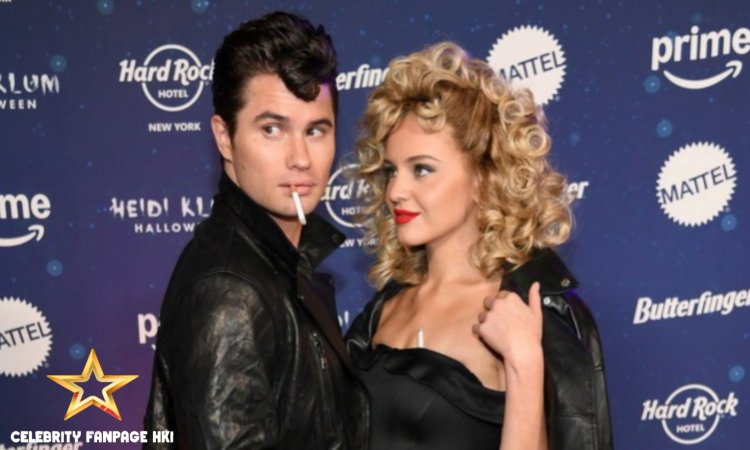 Chase Stokes & Kelsea Ballerini se vestem como Danny & Sandy de 'Grease' para a festa de Halloween de Heidi Klum!