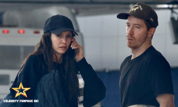 Nina Dobrev e Shaun White pegam voo de Los Angeles após ficarem noivos