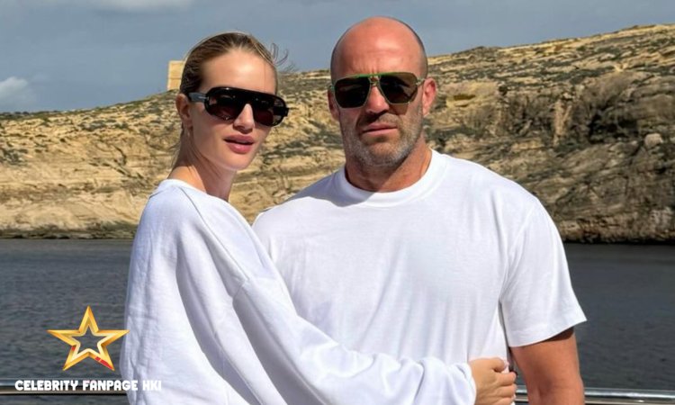 Jason Statham compartilha fotos raras de seus filhos e Rosie Huntington-Whiteley de férias!