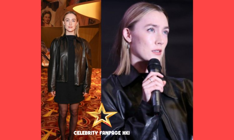 Saoirse Ronan está chique com vestido Banana Republic de US$ 120, que você pode comprar agora!