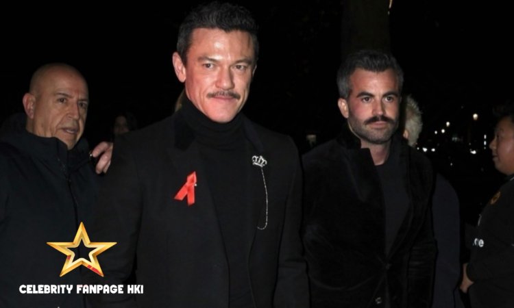 Luke Evans e o namorado Fran Tomas comparecem à festa de abertura do musical 'The Devil Wears Prada' em Londres