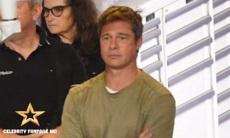 Brad Pitt chega ao set para filmar cenas do filme 'F1' em Abu Dhabi