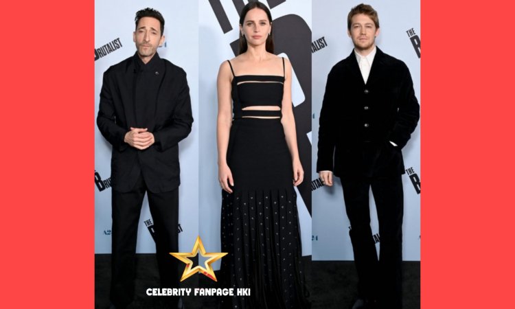 Adrien Brody, Felicity Jones e Joe Alwyn participam da estreia de 'The Brutalist' em Los Angeles.