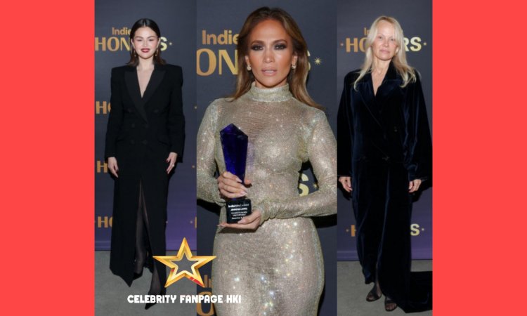 Jennifer Lopez Wows em vestido Espumante em IndieWire Honors com Selena Gomez & Pamela Anderson