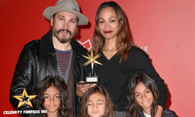 Zoe Saldana faz rara aparição com seus 3 filhos na promoção 'Emilia Perez'!