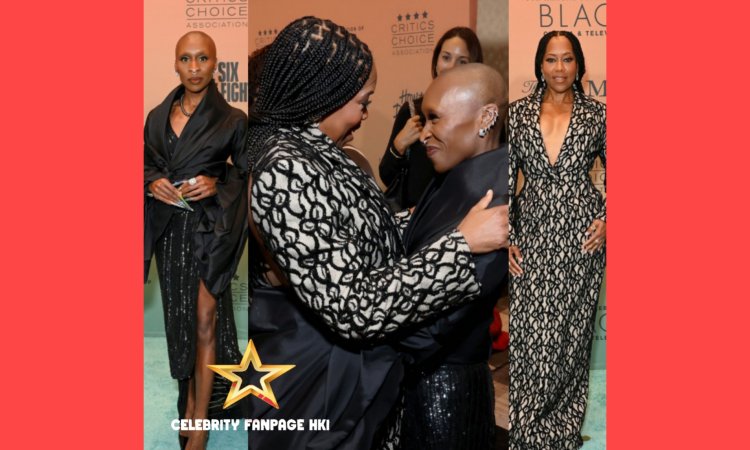 Cynthia Erivo e Regina King compartilham momento emocionante ao serem homenageadas juntas na Critics Choice Celebration of Black Cinema