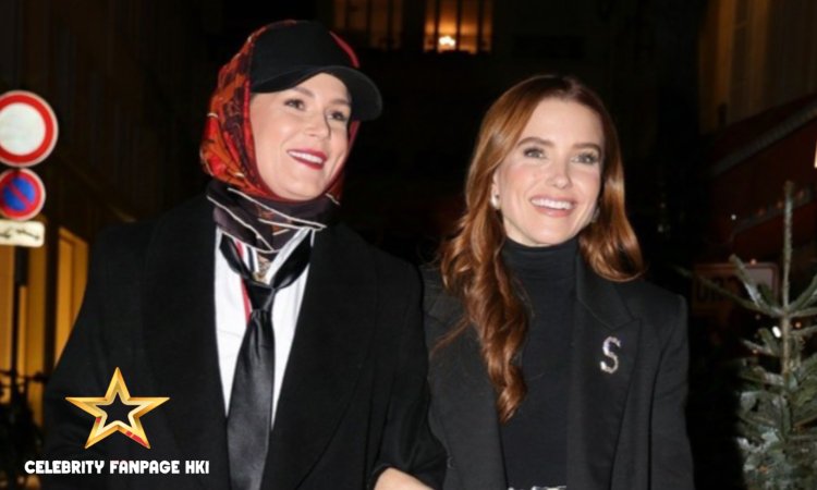 Sophia Bush e a namorada Ashlyn Harris saem para um encontro noturno em Paris