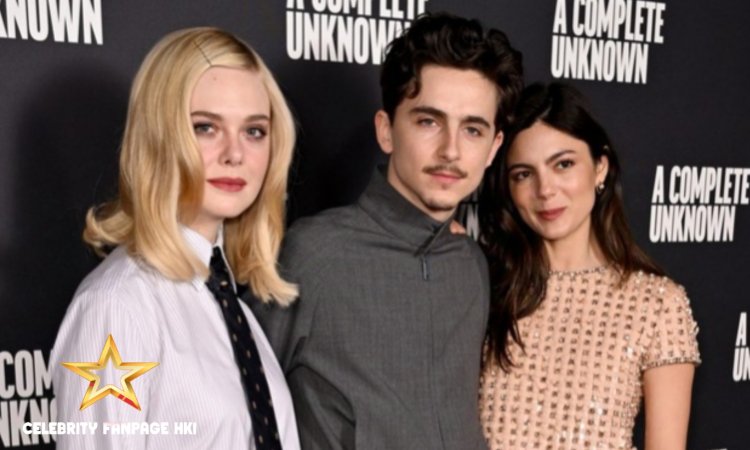 Timothee Chalamet, Elle Fanning e Monica Barbaro saem para a sessão de fotos "A Complete Unknown" em Londres