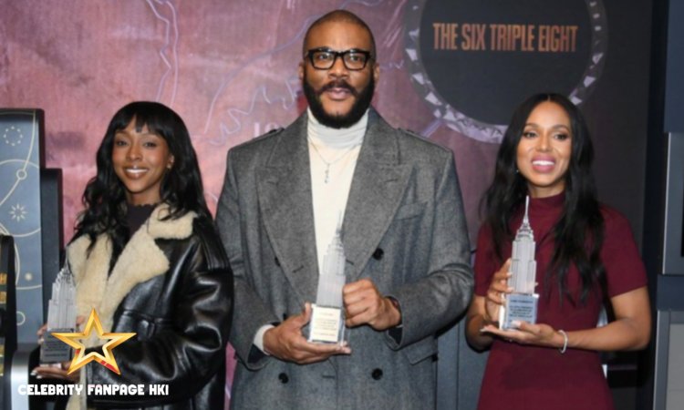 Kerry Washington, Ebony Obsidian e Tyler Perry iluminam o Empire State Building