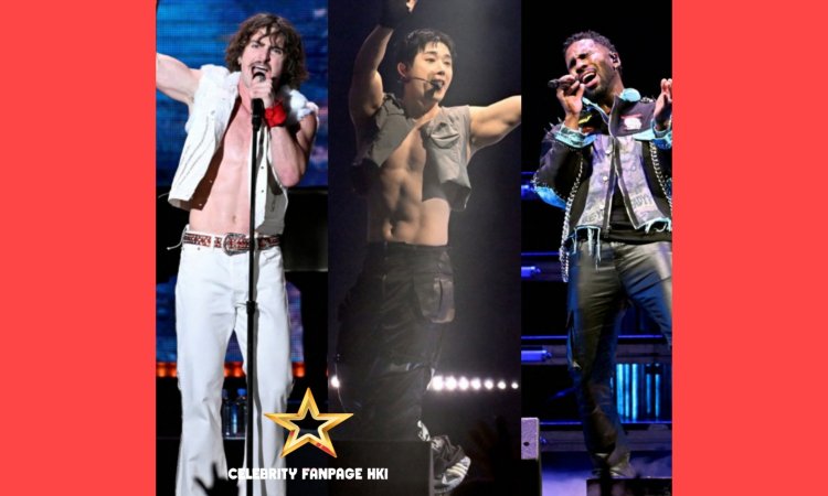 Wonho, Jason Derulo e Benson Boone ficam sem camisa durante apresentação no último show do Jingle Ball de 2024