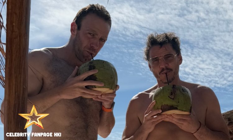 Pedro Pascal vai sem camisa na praia com o compositor Brandon Campbell no dia de Natal