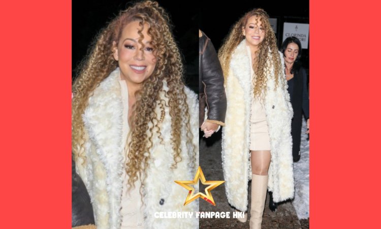 Mariah Carey traz de volta o icônico cabelo cacheado para uma noite em Aspen