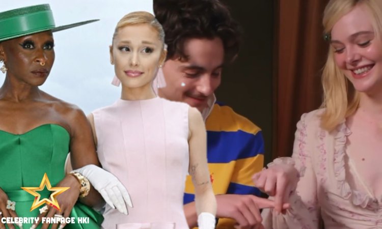 Timothee Chalamet & Elle Fanning Fall 'Starstruck' Over 'Holding Space' Jornalista Viral, Recriar Ariana Grande Segurando o Dedo de Cynthia Erivo