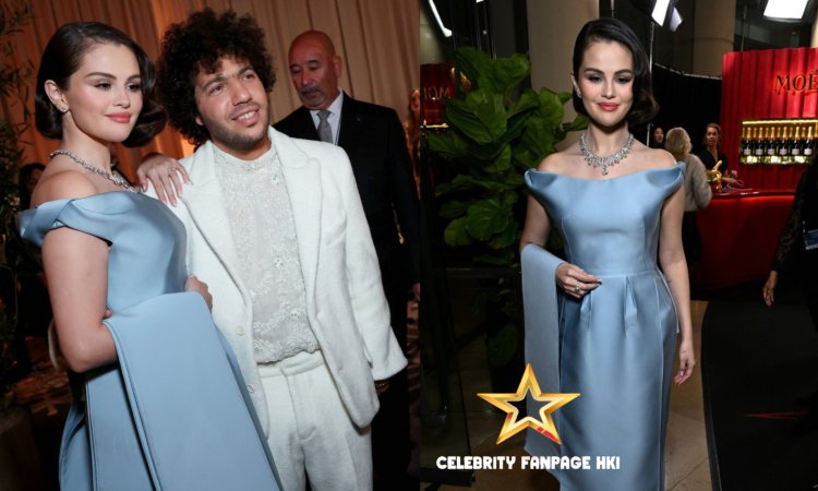 Selena Gomez recebe apoio de Fiancé Benny Blanco no Globo de Ouro 2025