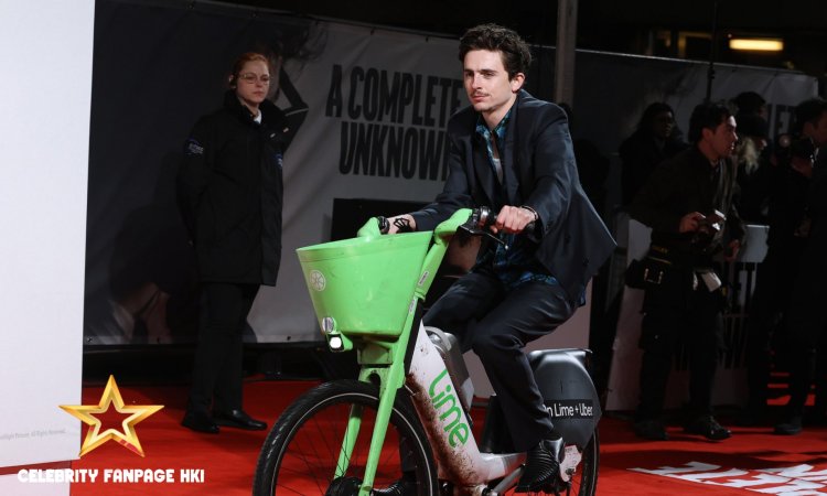 Por que Timothée Chalamet diz que recebeu uma multa de US$ 79 depois de andar de bicicleta na estreia de "A Complete Unknown" em Londres