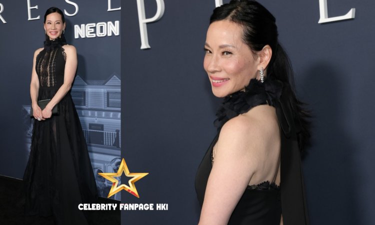 Lucy Liu veste estilo gótico chique para a estreia de 'Presence' em Nova York